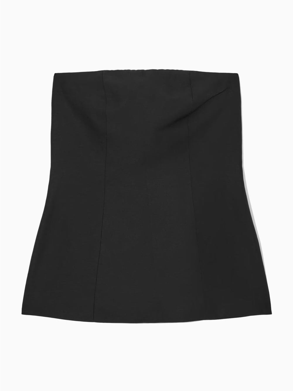 COS Strapless Linen Blend Minimalist Corset Bustier Bandeau Top (US 2 / XS)